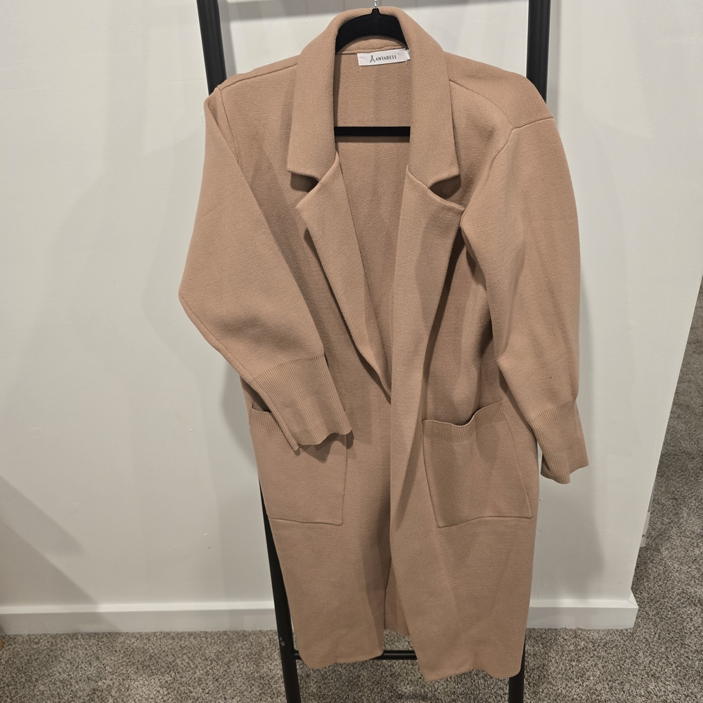 Tan Longline Coat